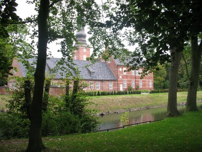 Schloss vor Husum.  Wonderful place to walk eary in the morning in the Fall