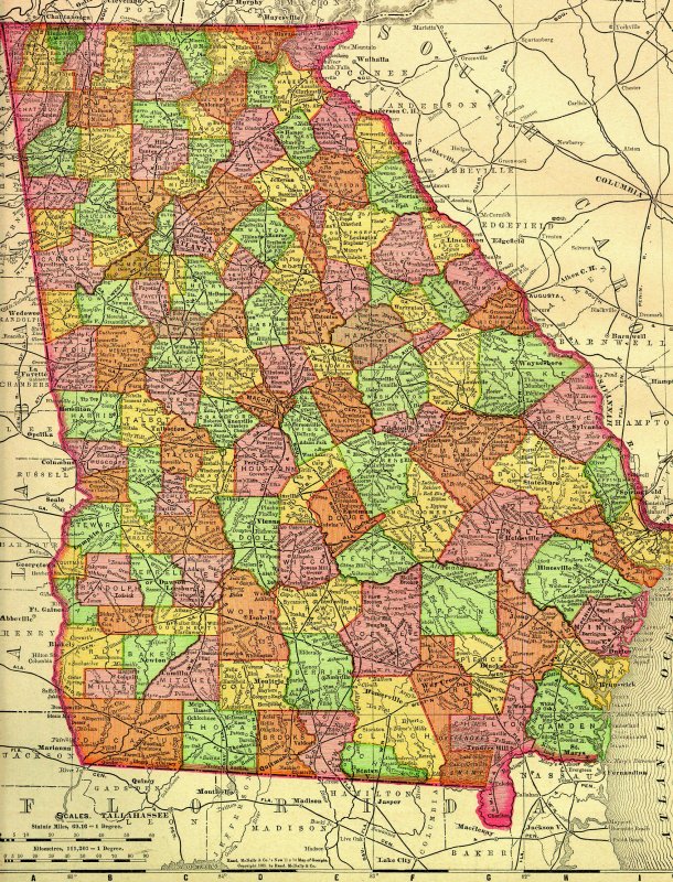 Georgia Railroads 1895