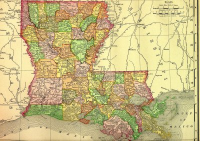 Louisiana  Railroads 1895