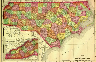 North Carolina Railroads 1895