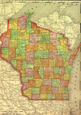 Wisconsin Railroads 1895