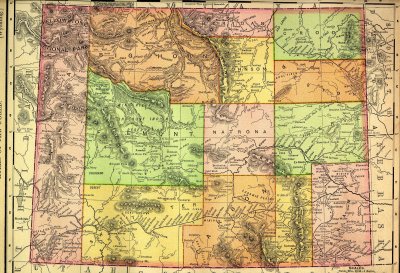 U S State Railroad Maps from 1895