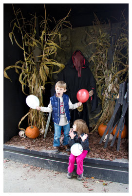 Balloon Evan and spooky Norah