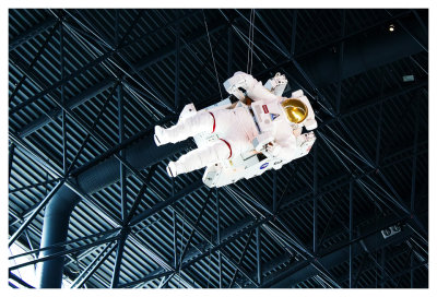 Astronaut floating away