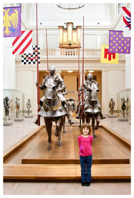 Norah's current career aspiration - a knight