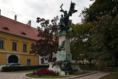 Parade Square And The Soldier Statue