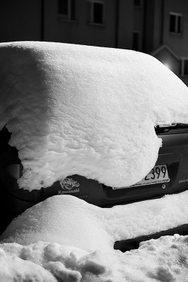 Machine Under Snow