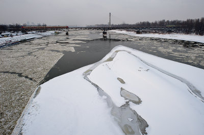 Freezing Vistula River