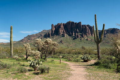 Superstition Mountains - The Flat Iron Peak