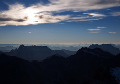 Gipfelblick nach Westen