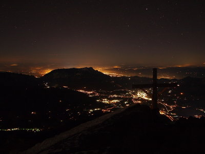 Berchtesgaden und Salzburg bei Nacht