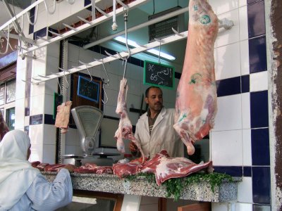 Meat shop in Marrakesh