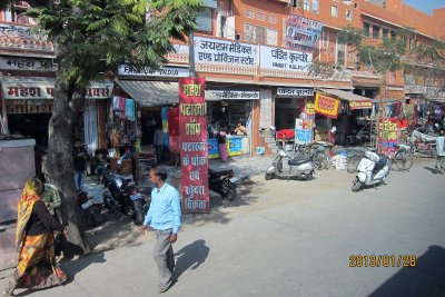 Shopping street in Jaipur