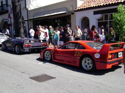 Vector W8 TT and Ferrari F40
