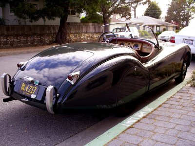 Jaguar XK120 rear