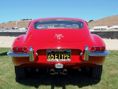1965 Jaguar E-Type in red