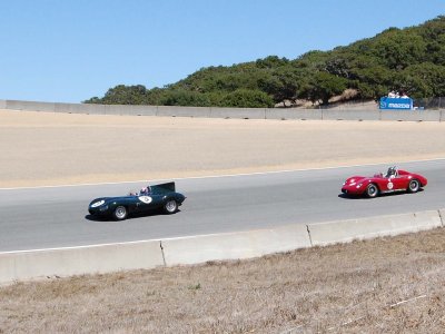 Jaguar D-Type at Laguna Seca