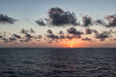 First sunset at sea