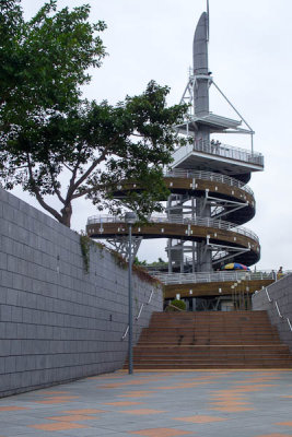 landmark inside waterfront park 