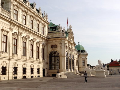 Facade nord du palais du Belvedre suprieur