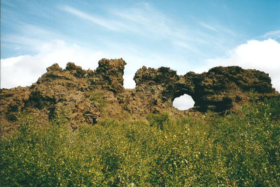 Dimmuborgir - Lavaveld bij het Myvatn