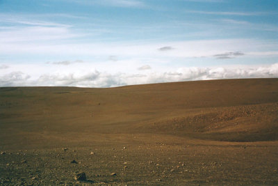 Woestijn in het noorden van IJsland