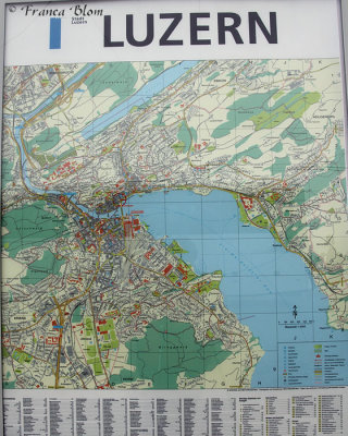 Plattegrond van Luzern