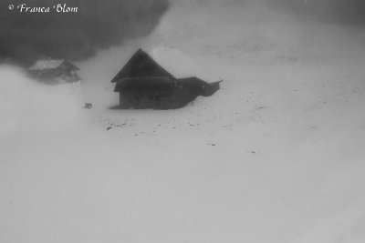 Chalets in de sneeuw