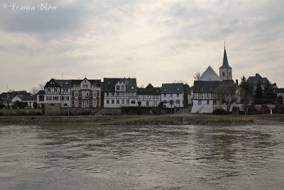 Huizen langs de Rijn