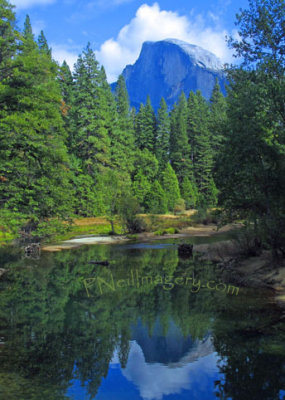 Halfdome Fall reflection