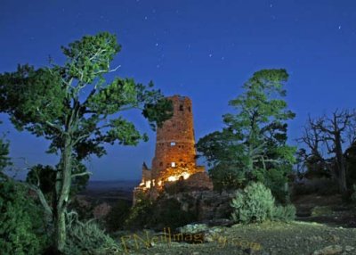 Grand Canyon Watch tower night