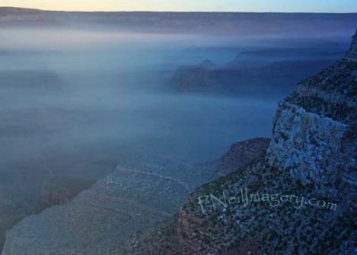Grand Canyon Sunrise fog