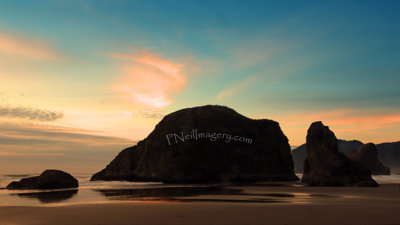 Beach Rock Sunset