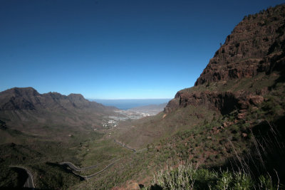 Degollada de la Aldea view to Puerto de la Aldea.jpg