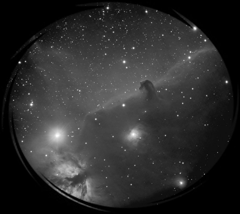 Looking through my TEC 140 refractor in my backyard