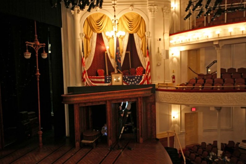 Replica of Booth in Ford's Theater Where Lincoln Was Shot