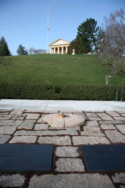 Kennedy Gravesite with Robert E. Lee's Homestead in the Distance