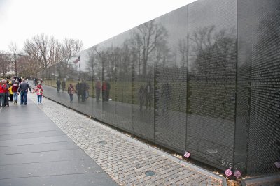 58,260 Men's and Woman's Names are on the Wall