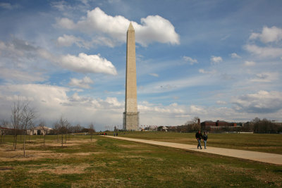 Looking East Toward the Washington Monument and National Mall 