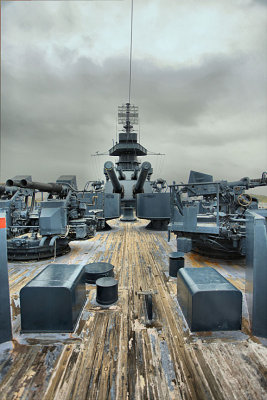 Battleship Texas on the stern