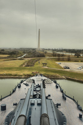 Battleship Texas Looking at San Jacinto