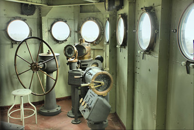 Battleship Texas bridge