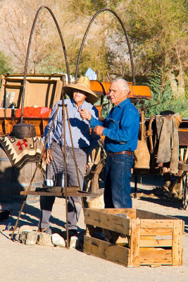 Norm and Ken by the Chuck Wagon