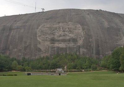 Stone Mountain's Confederate one hit wonders--Jefferson Davis, Robert E. Lee, and the aptly named  Stonewall Jackson