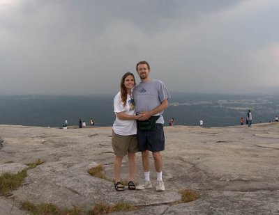 Jenn Tom and Top o' Stone Mountain at 825' above surrounding land