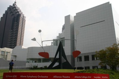 A Calder Mobile in front of the High Museum of Art Atlanta