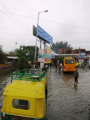 Flooding in Agra