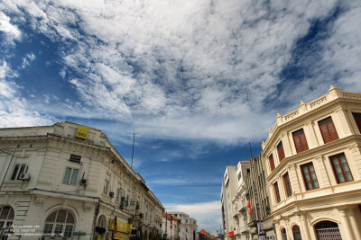 Blue sky over Penang