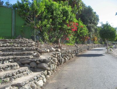 Stairs And Wall Made of Stones