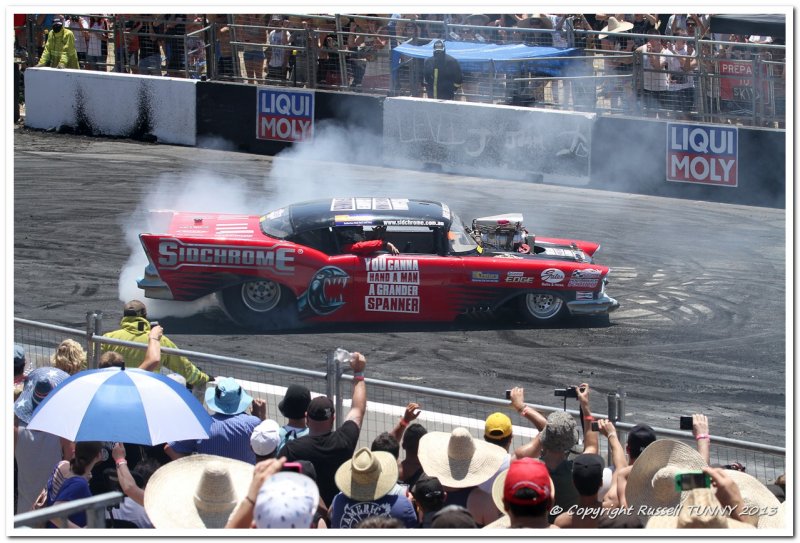 Summernats 2013 Burnout Crowd Pleaser